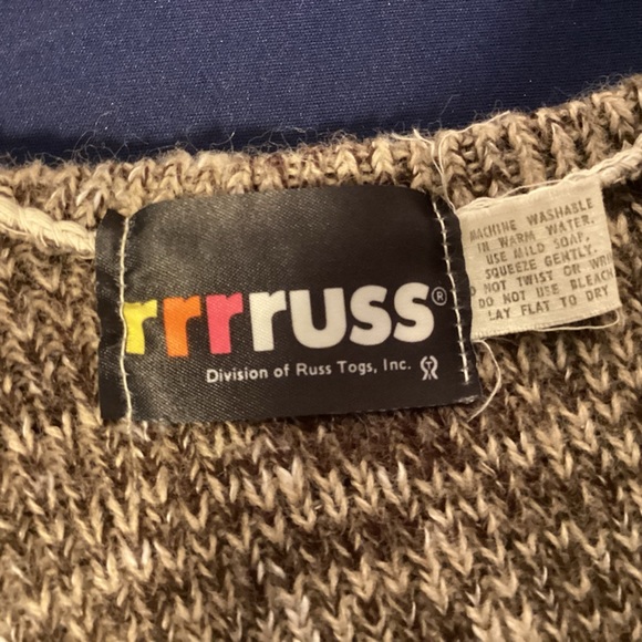 Vintage Boho Bealted Cardigan Sweater Womens by Russ size Medium - Picture 6 of 6